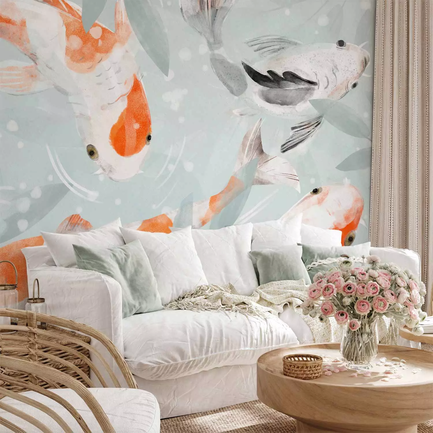 Photo Wallpaper Koi Fishes - Third Variant - bimago