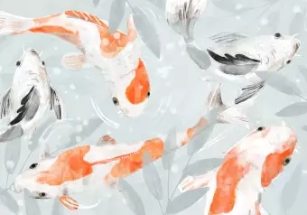 Photo Wallpaper Koi Fishes - Third Variant Wallpaper Cropper