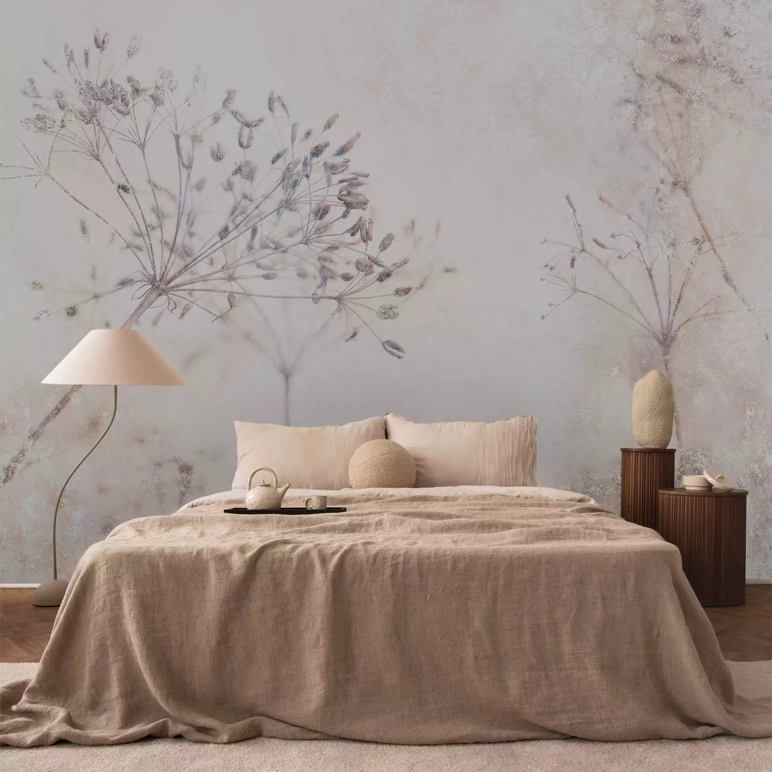 Wall Mural Shrubs on the Sun