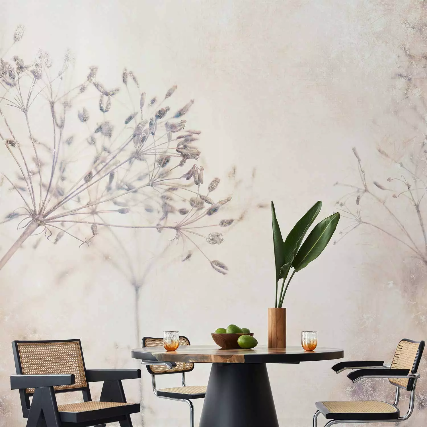 Wall Mural Shrubs on the Sun