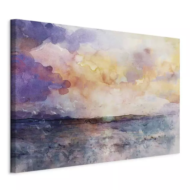 Pastel Clouds (1-piece) Wide - colorful watercolor landscape
