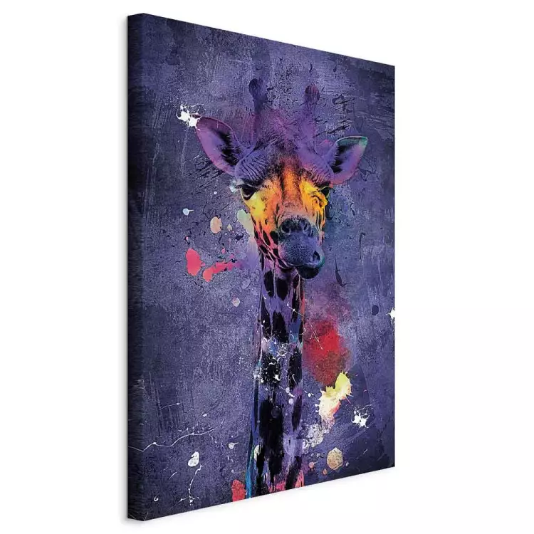 Giraffe Hanna (1-piece) - colorful portrait of an African animal