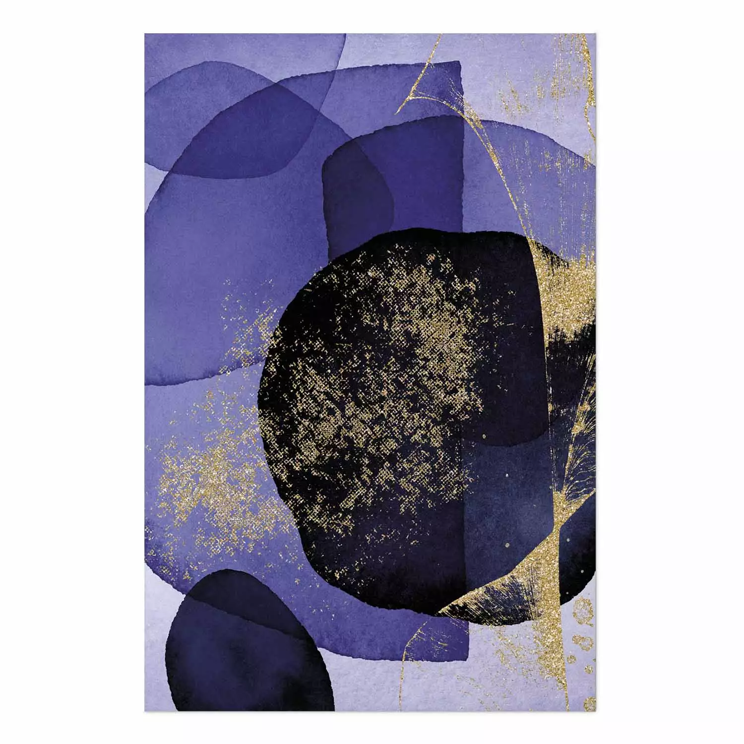 Poster Purple Kaleidoscope - abstract composition of colorful patterns
