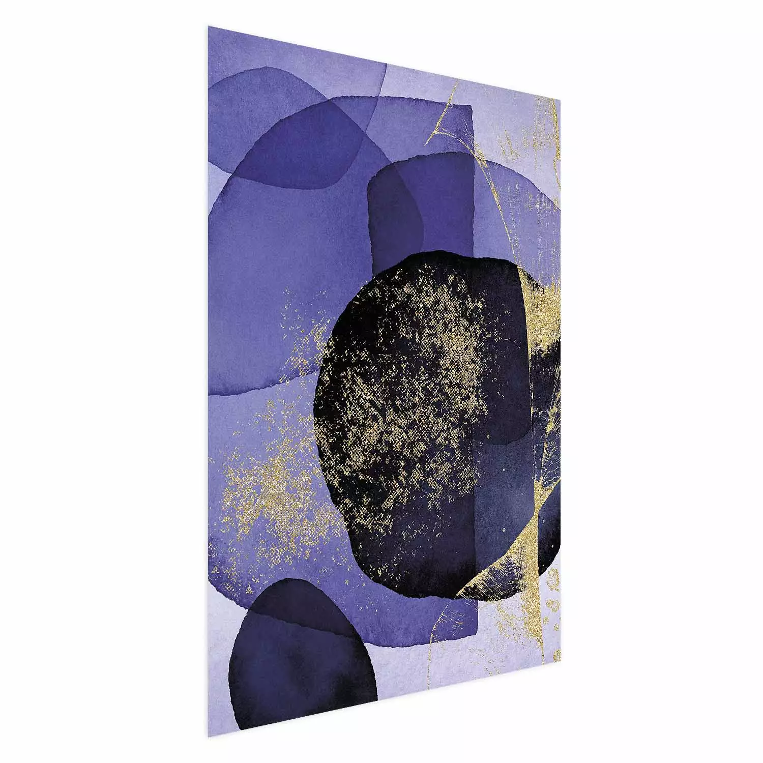 Poster Purple Kaleidoscope - abstract composition of colorful patterns