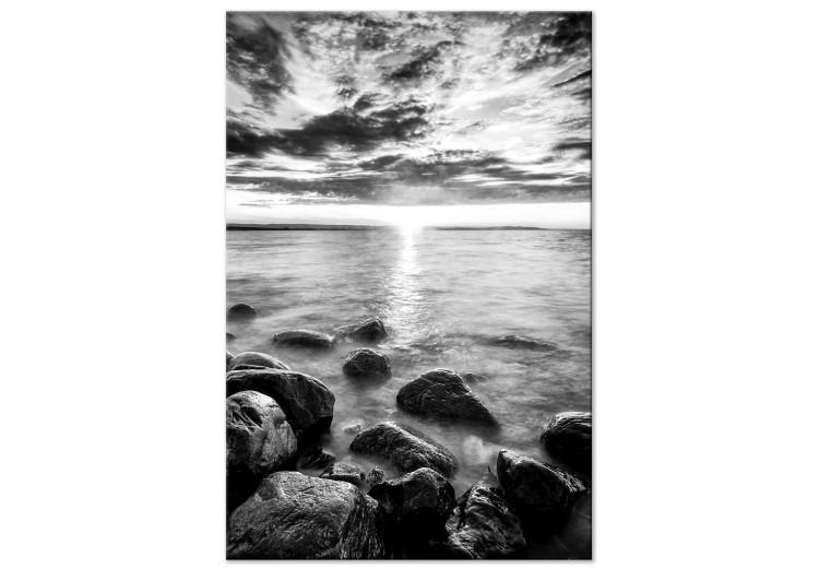 Canvas Scandinavian Morning (1-piece) Vertical - sunrise over the sea