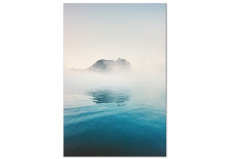 Canvas Misty Bay (1-piece) Vertical - picturesque waterfront landscape