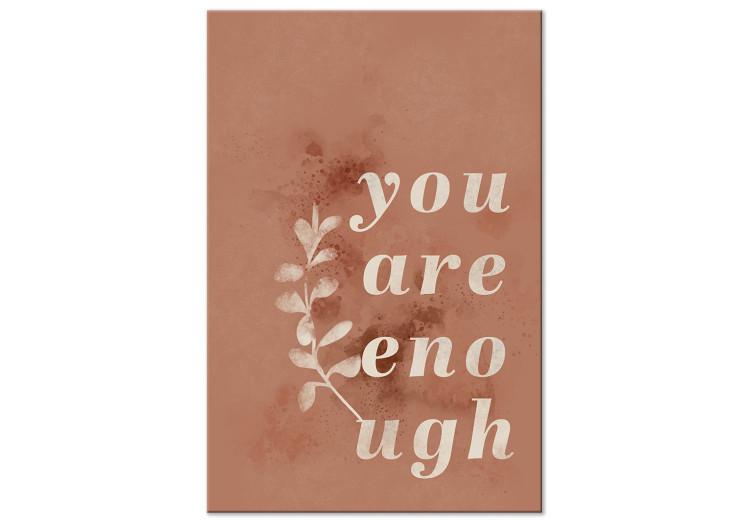 Canvas You Are Enough (1-piece) Vertical - motivational English text