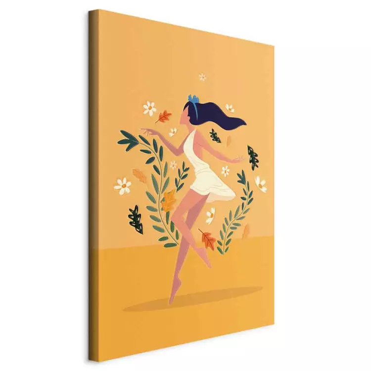 Dancing Among Flowers (1-piece) Vertical - woman amidst plants