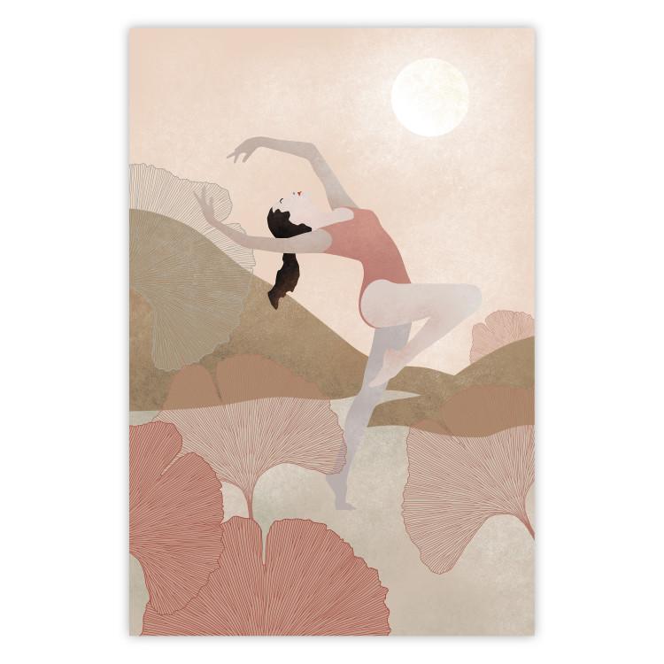 Poster Dance of Joy - dancing ballerina among plants in sunlight