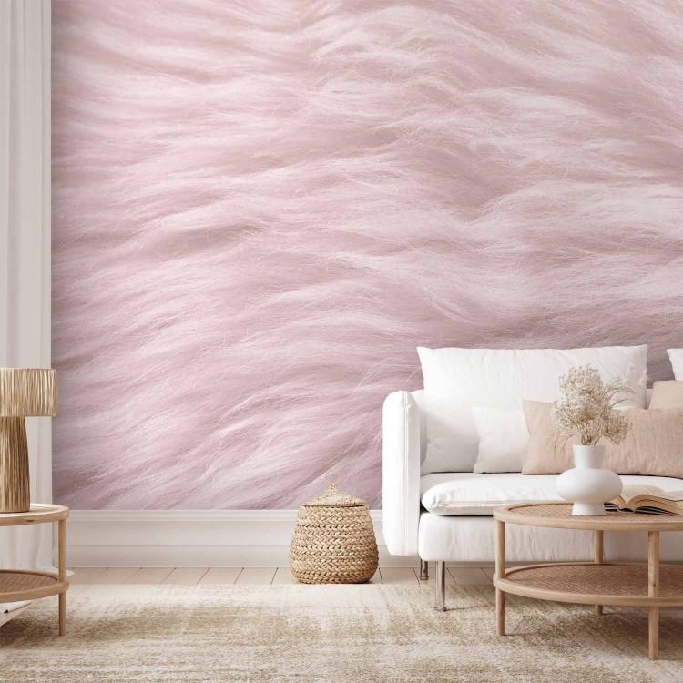 Wall Mural Face of delicacy - texture in shades of violet and white