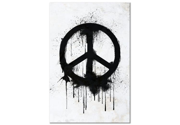 Canvas Peace Symbol (1 Part) Vertical