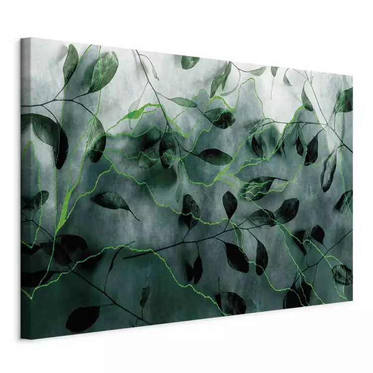 Immersed in Greenery (1-piece) Wide - leaves in the midst of the jungle