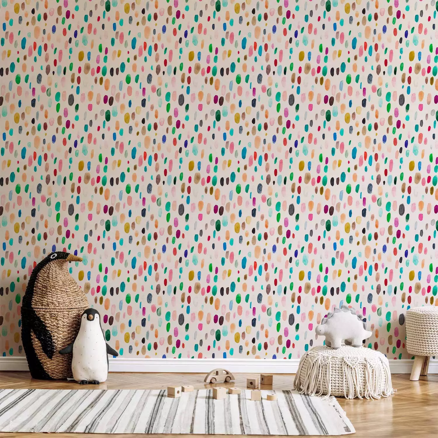 Wallpaper Colorful Rain - bimago