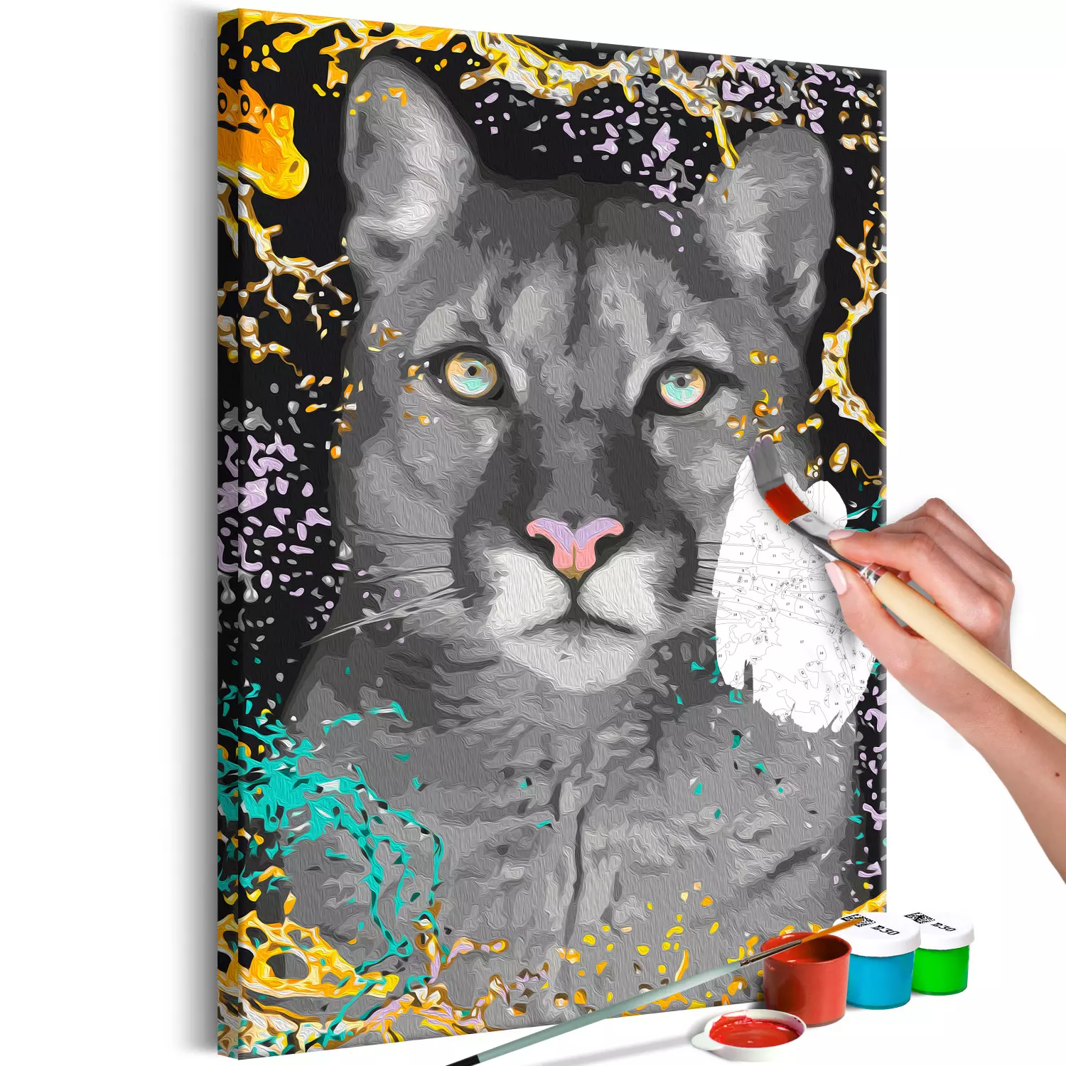 Paint by numbers for adults Noble Puma bimago