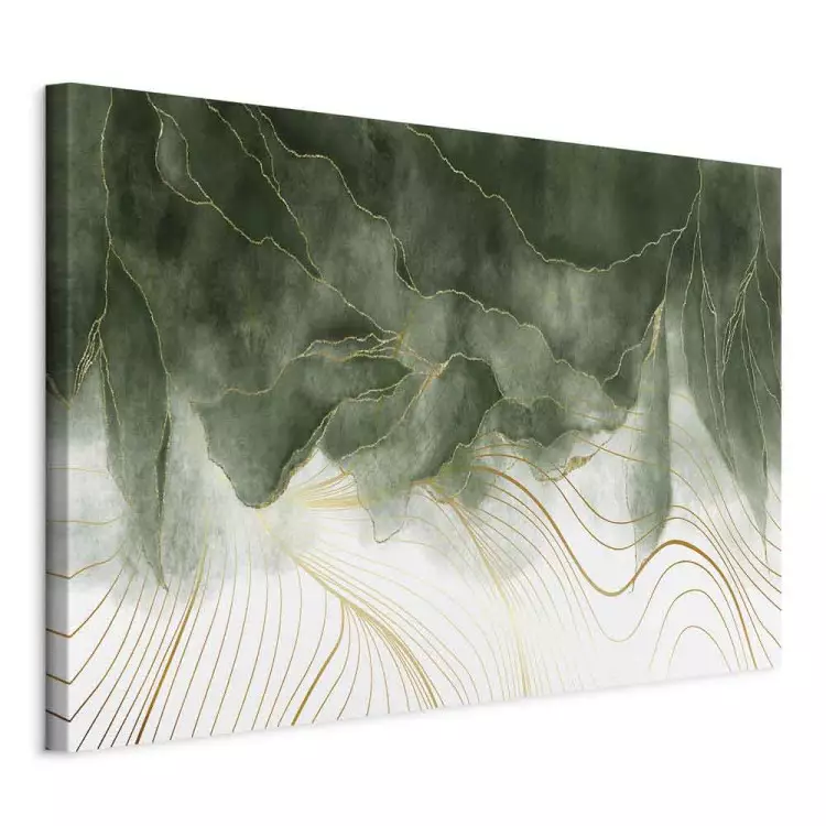 In My Dream Wide - elegant abstraction with greenery
