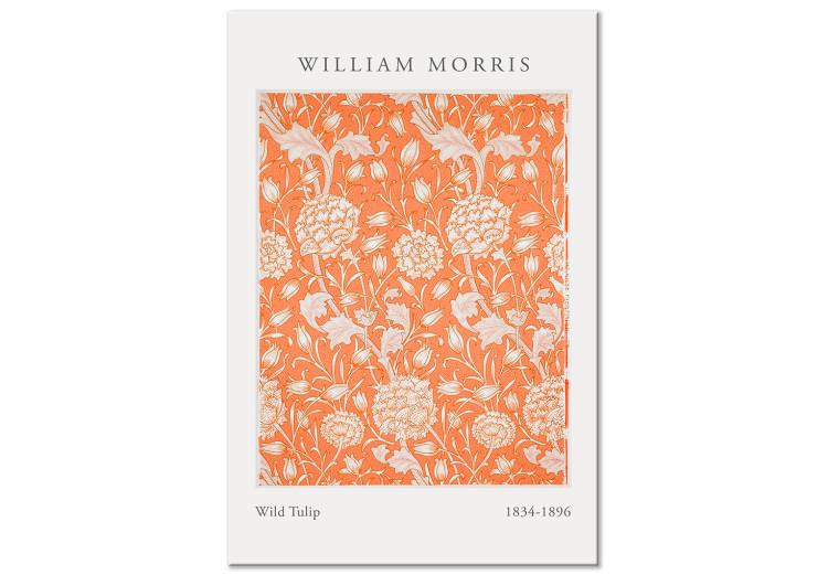 Canvas William Morris Tulips (1-piece) Vertical - floral composition