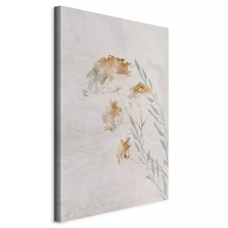 Spring Branches (1-piece) Vertical - plant landscape on a beige background