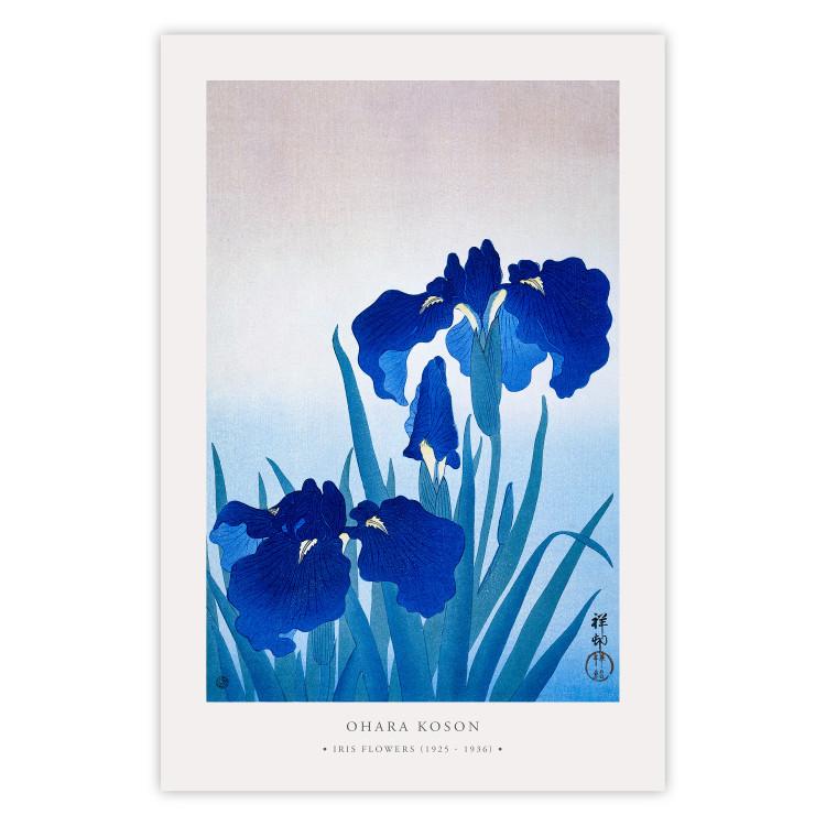 Poster Blue Irises