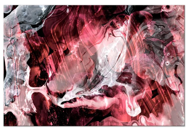 Canvas Universe (1-piece) Wide - second variant - pink abstraction