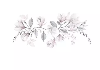 Photo Wallpaper Magnolia in bloom - romantic flower motif in light colours Wallpaper Cropper