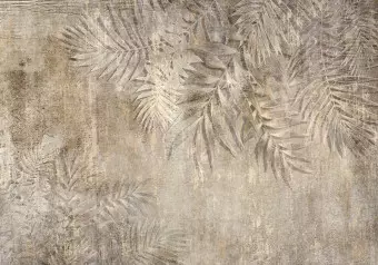 Photo Wallpaper Palm Sketch - First Variant Wallpaper Cropper