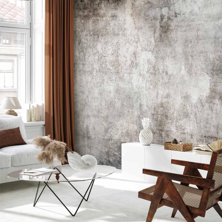 Wall Mural Parallel world - abstraction in grey tones with concrete texture