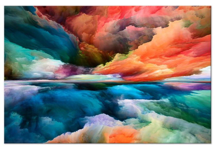 Canvas Colorful World (1-piece) Wide - second variant - warm abstraction
