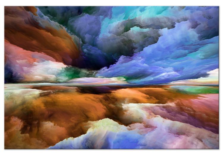 Canvas Colorful World (1-piece) Wide - third variant - cool abstraction