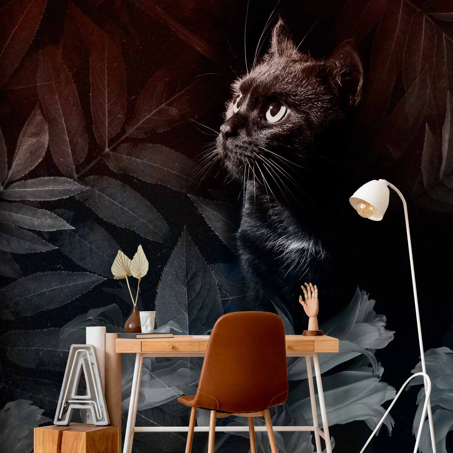 cat mural wallpaper