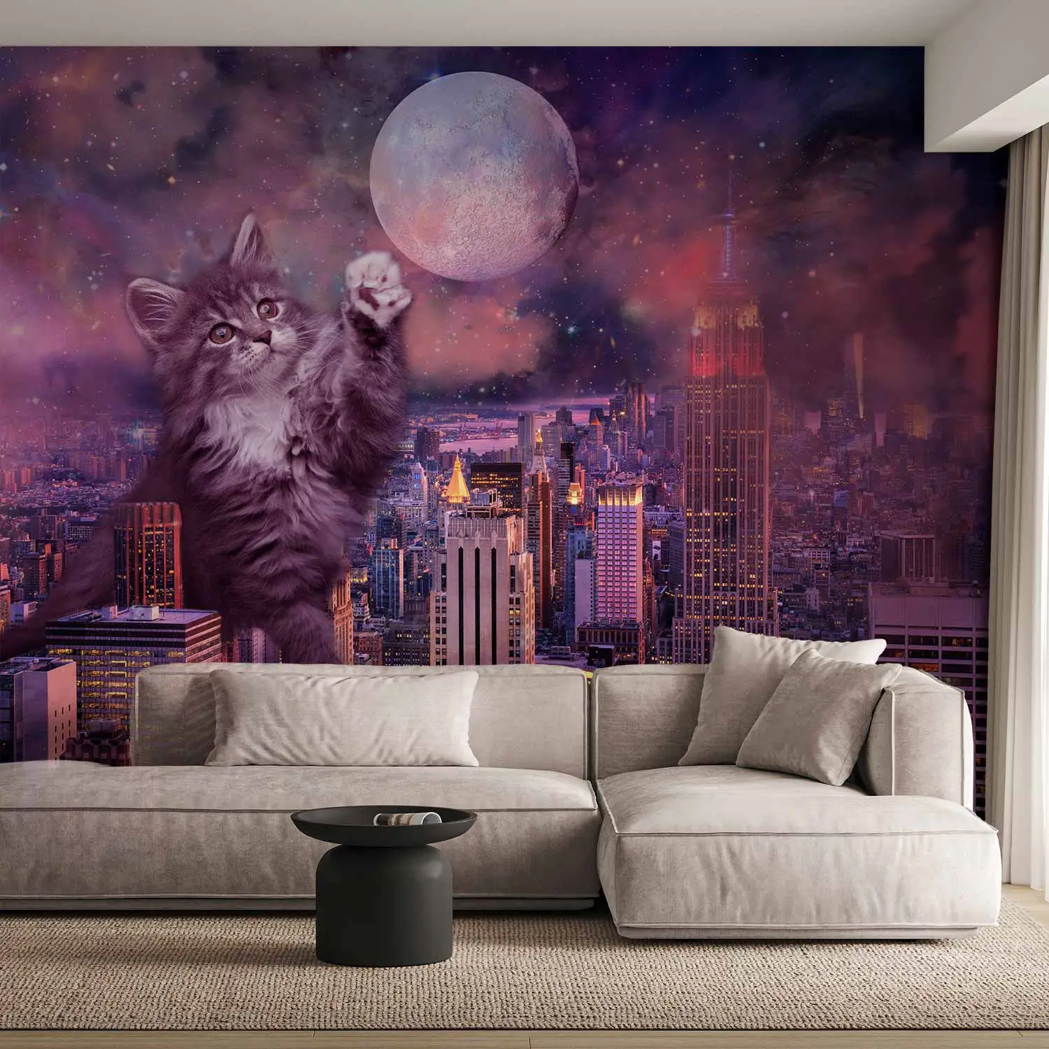 cat mural wallpaper