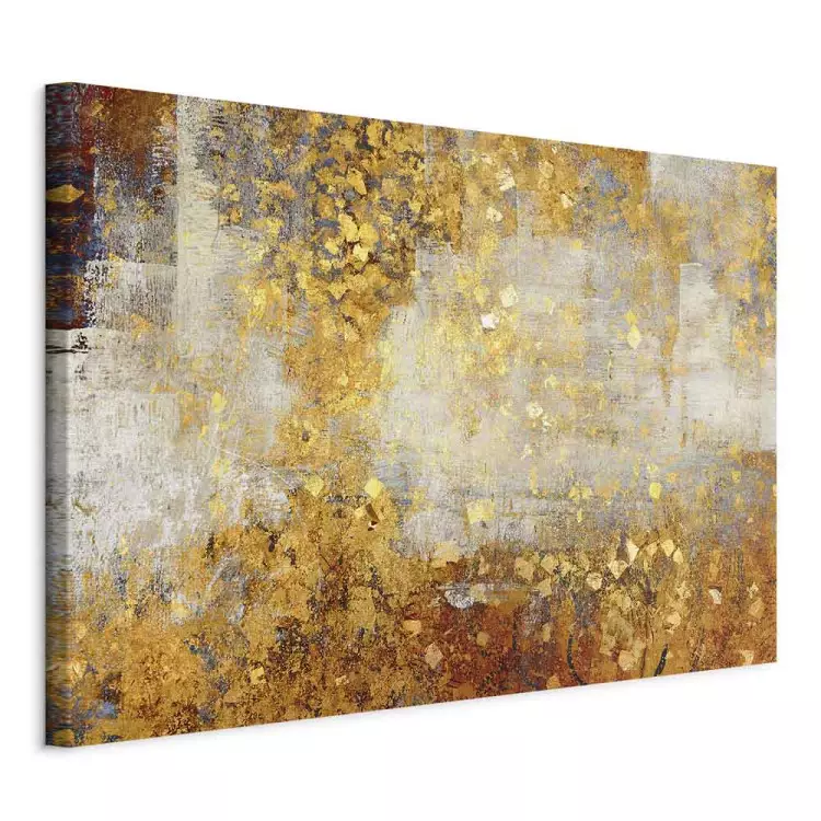 Golden Wildness (1-piece) Wide - abstraction in warm tones