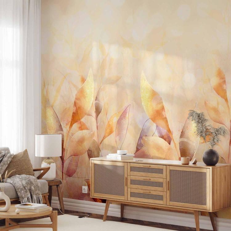 Wall Mural Orchard - nature landscape with a composition of plants in orange tones