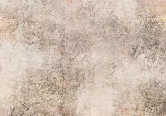 Wall Mural Mosaic - fragments of powder ornaments on a background of concrete texture Wallpaper Cropper