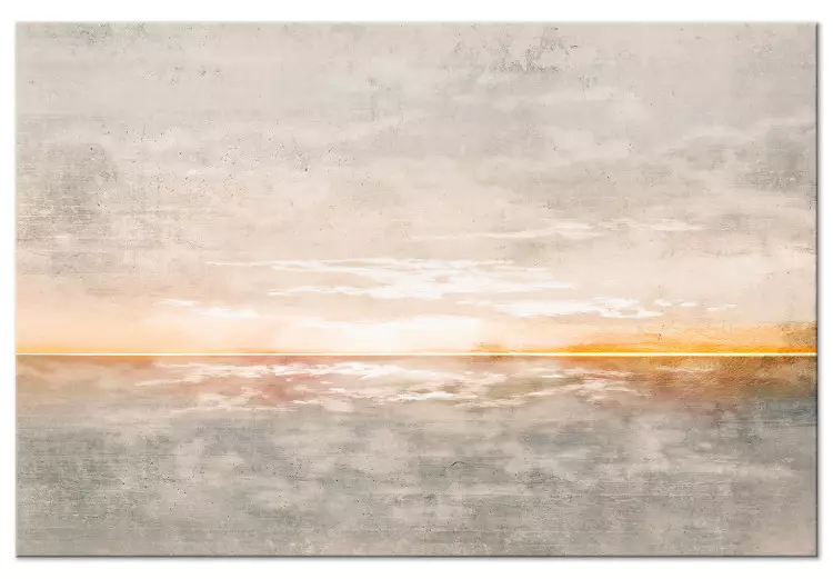 Canvas Sunset (1-piece) - seascape amid warm rays