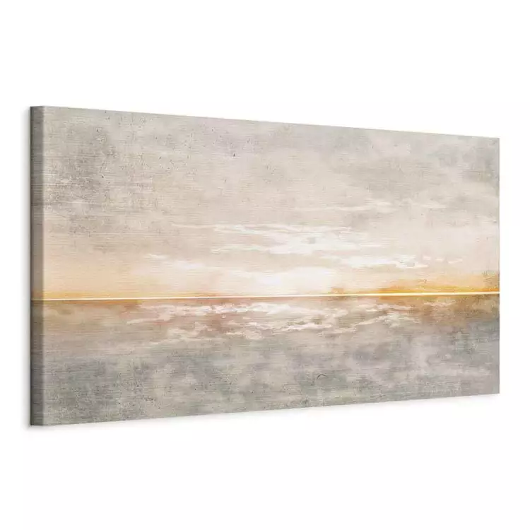 Seascape - beautiful sunset with distressed texture