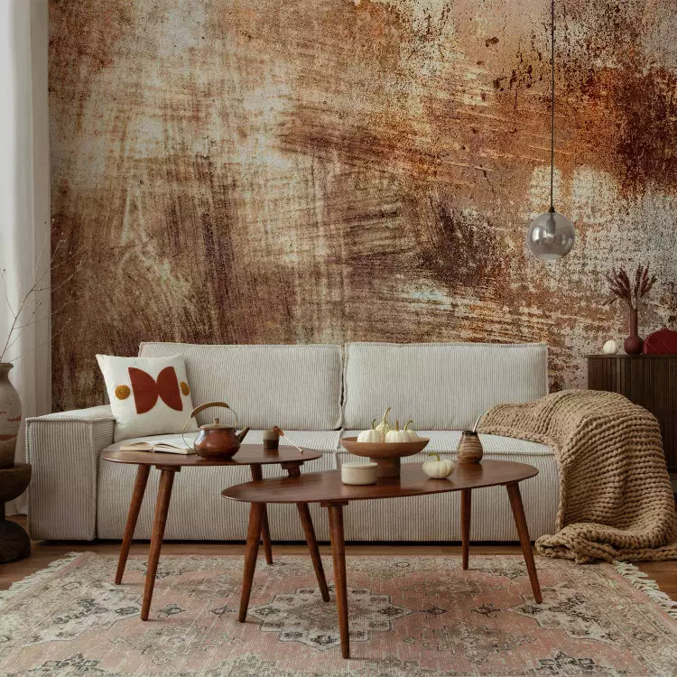 Abstract wipe - background with texture of painting in autumn colours
