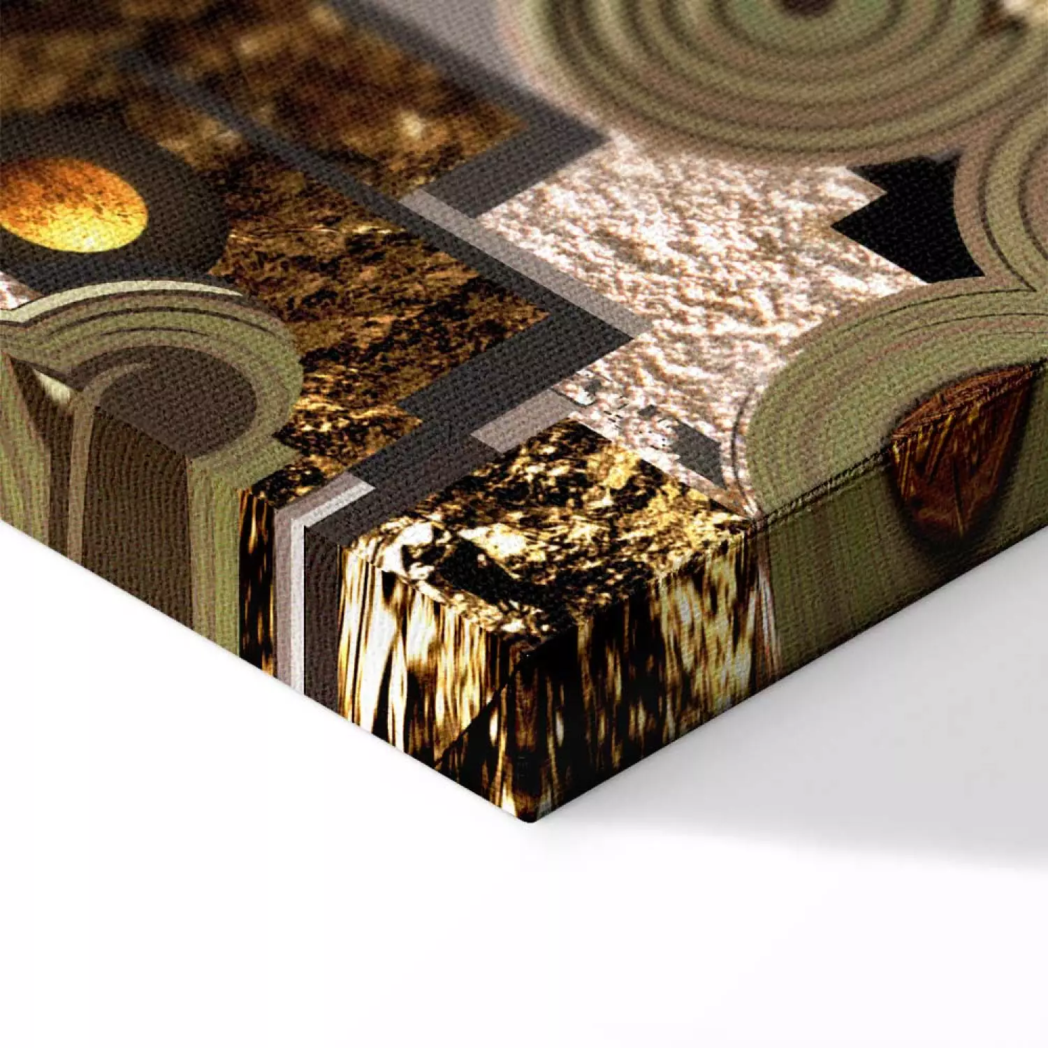 Canvas Abstraction in Ornaments - golden motifs according to Klimt