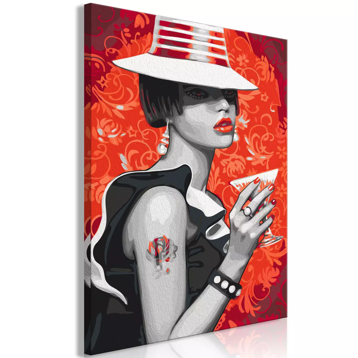 Red gangster hat sales