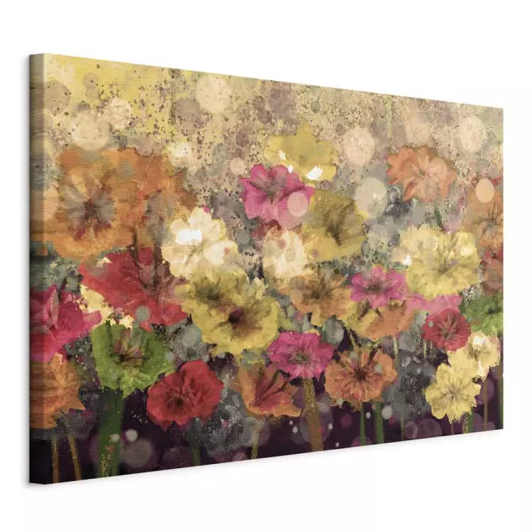 Dew on Painted Meadow (1-piece) - spring colorful flowers