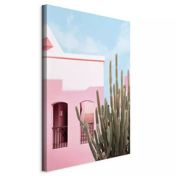 Miami Cactus (1-piece) - pink architecture in a holiday landscape