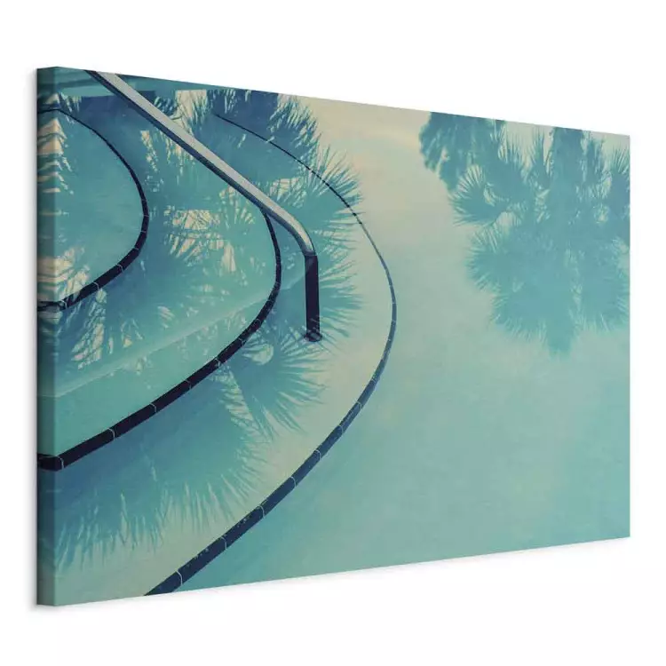 In Florida (1-piece) - blue landscape and palm reflection in the water