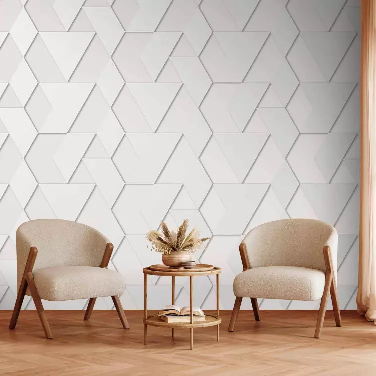 Geometric shapes - minimalist composition in light colour