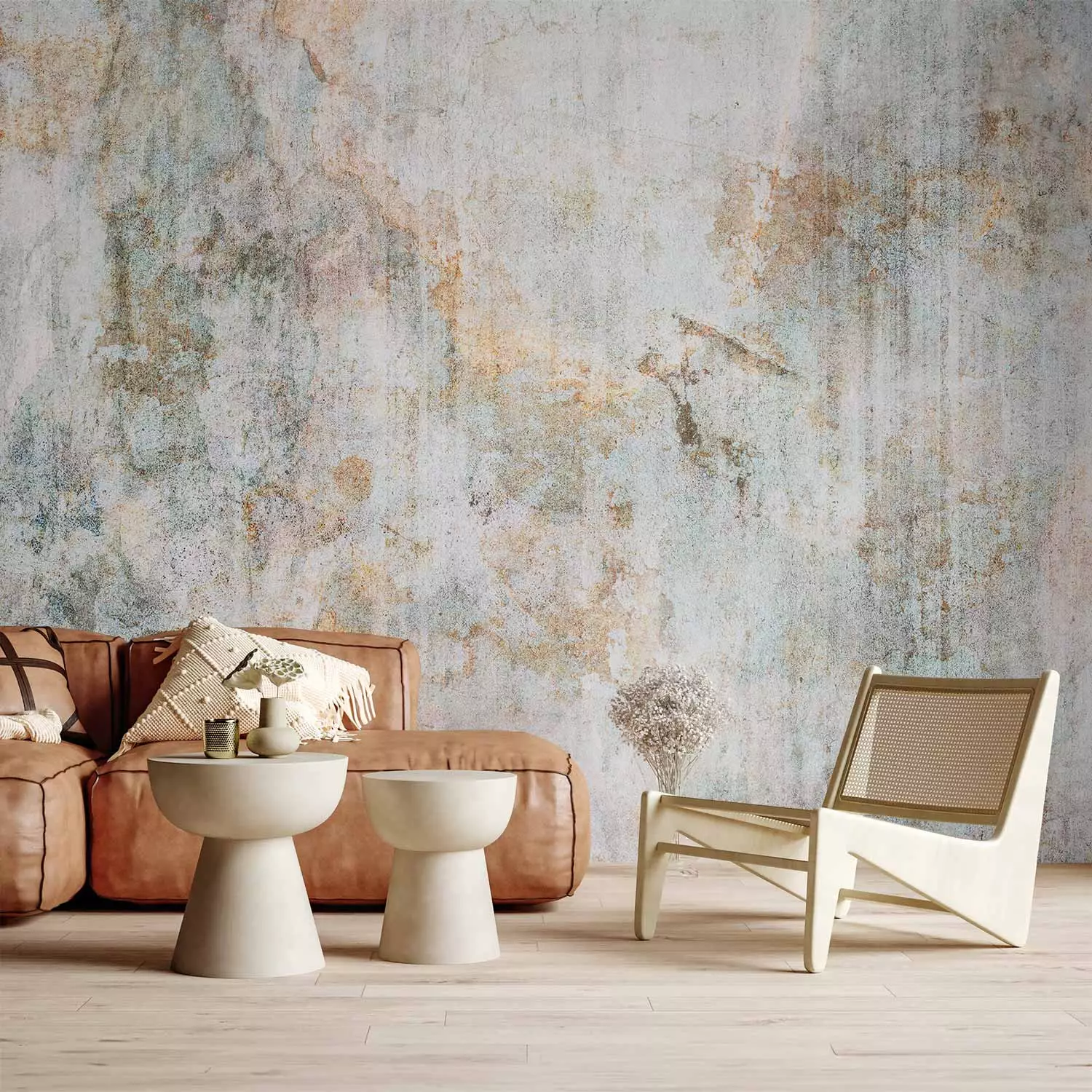 Wall Mural Blast of encouragement - abstract background in grey with patterns and textures