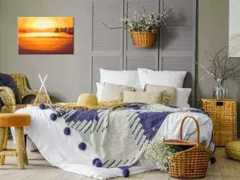 Paint by number Honey Fog - Valley Illuminated With Gold at Sunrise