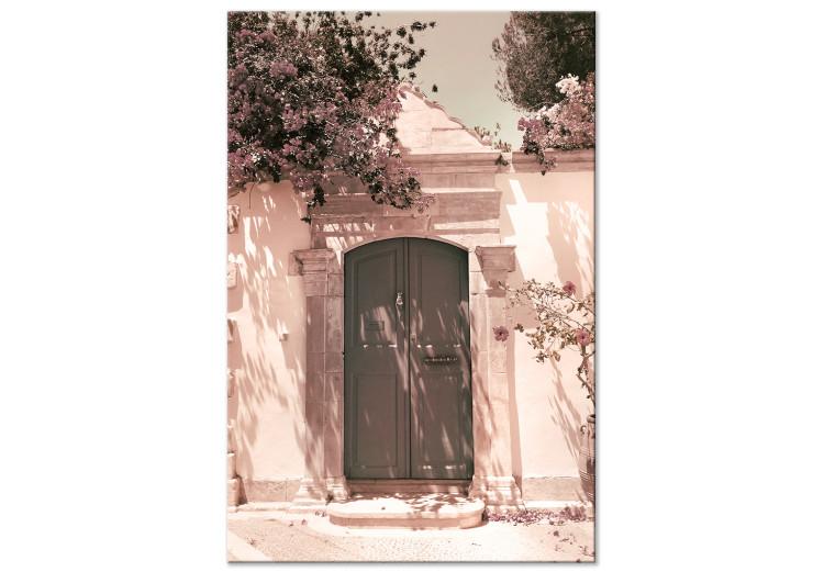 Canvas Mediterranean Architecture (1-piece) - landscape with a green gate