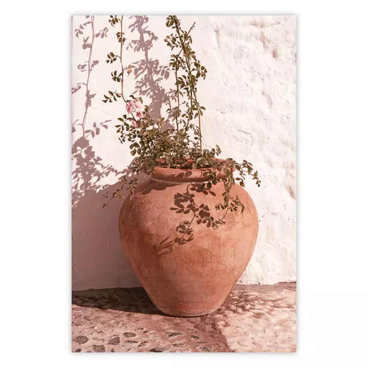 Poster Flowers in a Pot - Plant Growing Out of an Earthen Vessel