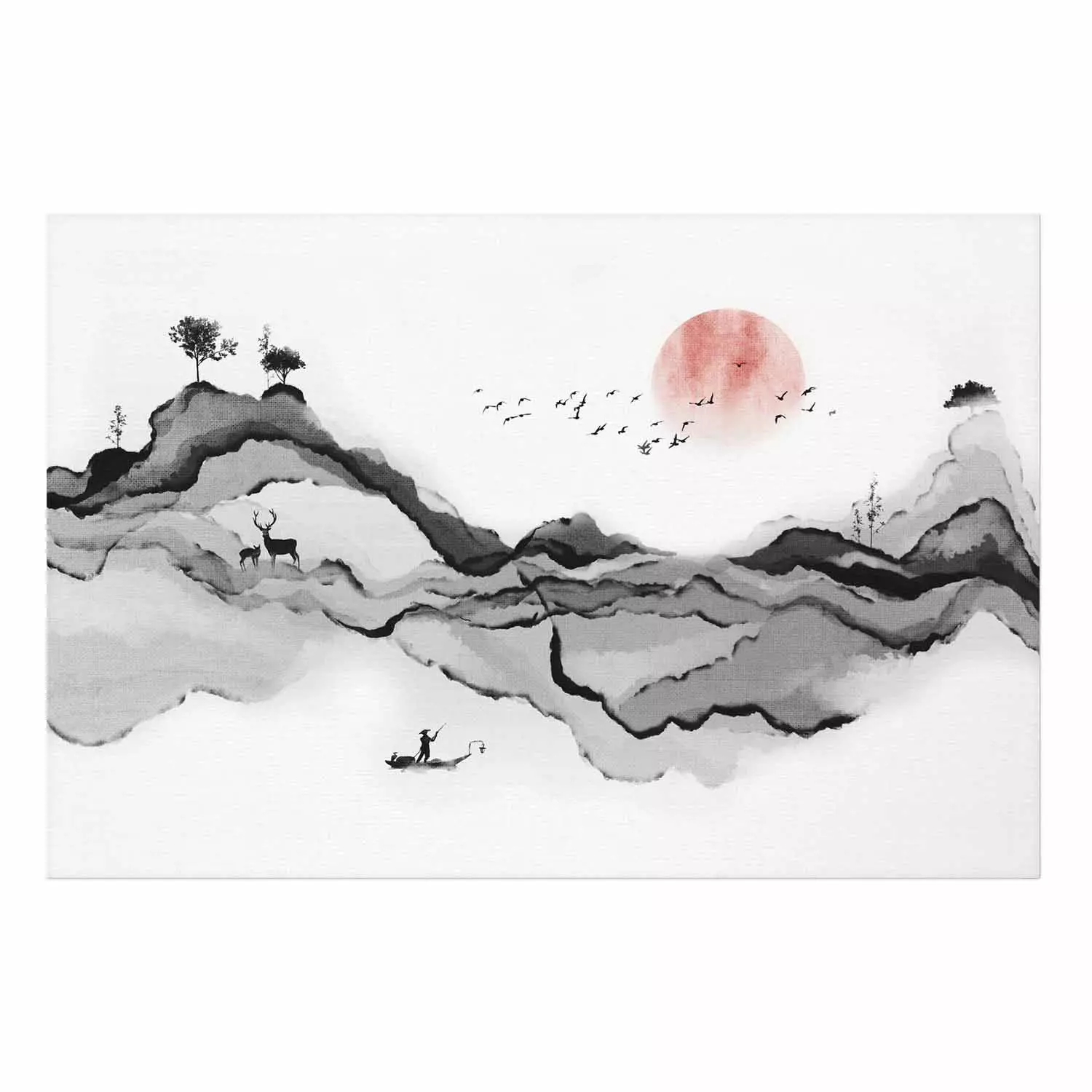 みさん様【送料無料】420×520ｍｍ　nature  ポスターアート Amazon.com: NWT Framed Canvas Print Wall Art Japanese Pastel