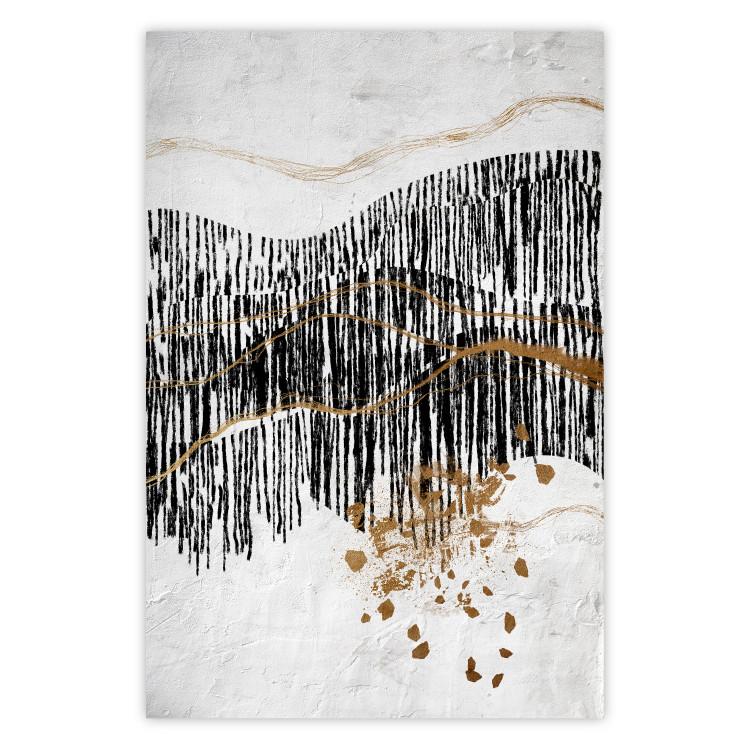 Poster Wild Paths - An Abstract Representation of the Mountain Landscape