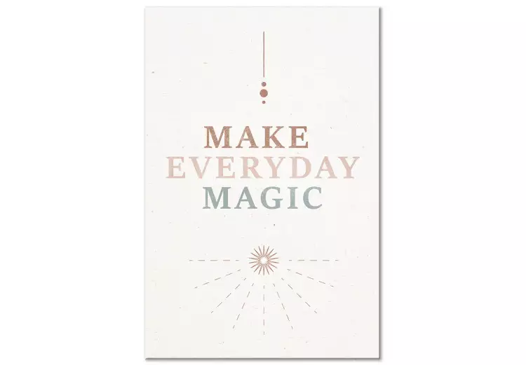 Canvas Everyday Magic - Motivating Inscription in Soft Shades
