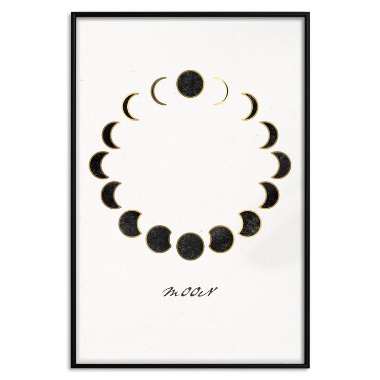 Poster Moon Phases - Minimalist Journey of a Celestial Body